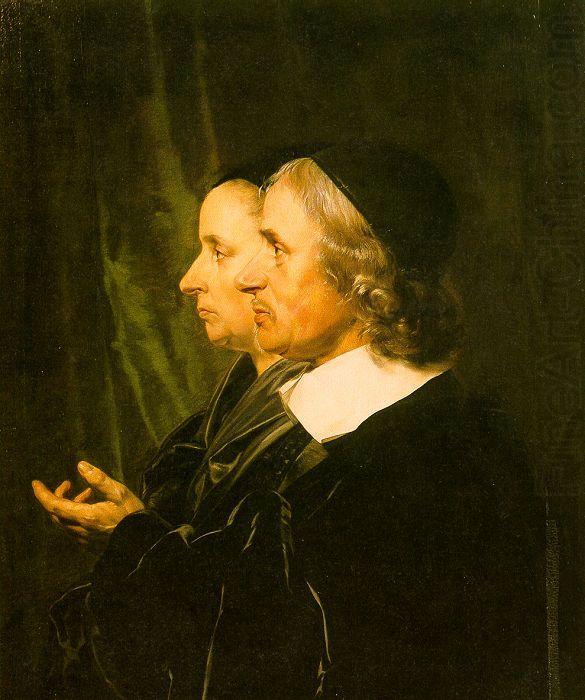 Double Profile Portrait of the Artist's Parents, Jan de Bray